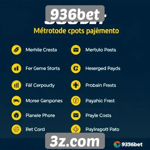 Métodos de pagamento aceitos no 936bet